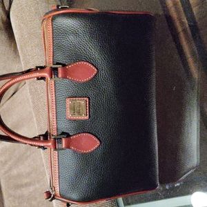 Dooney and Bourke side pocket satchel bag